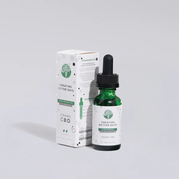 Creating  Better Days 1250MG FULL-SPECTRUM CBD TINCTURE