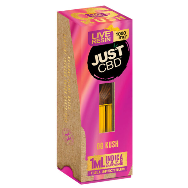 JUST CBD 1000mg OG Kush Live Resin CBD Vape Cartridges