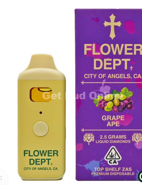 Flower Department Liquid Diamond Disposable Vape 2.5g  – Grape Ape