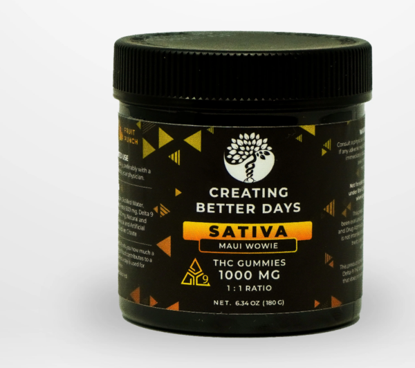 Creating Better Days THC Gummies 1000mg