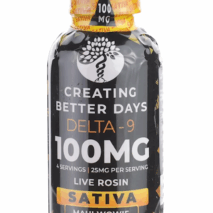 Creating Better Days Delta 9 100mg Live Rosin Flavor Shot