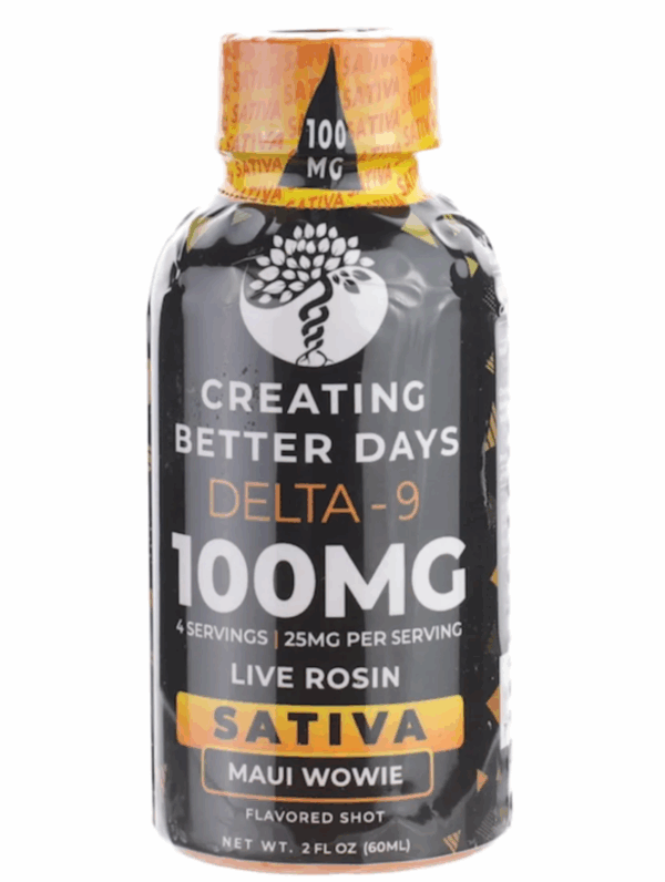 Creating Better Days Delta 9 100mg Live Rosin Flavor Shot