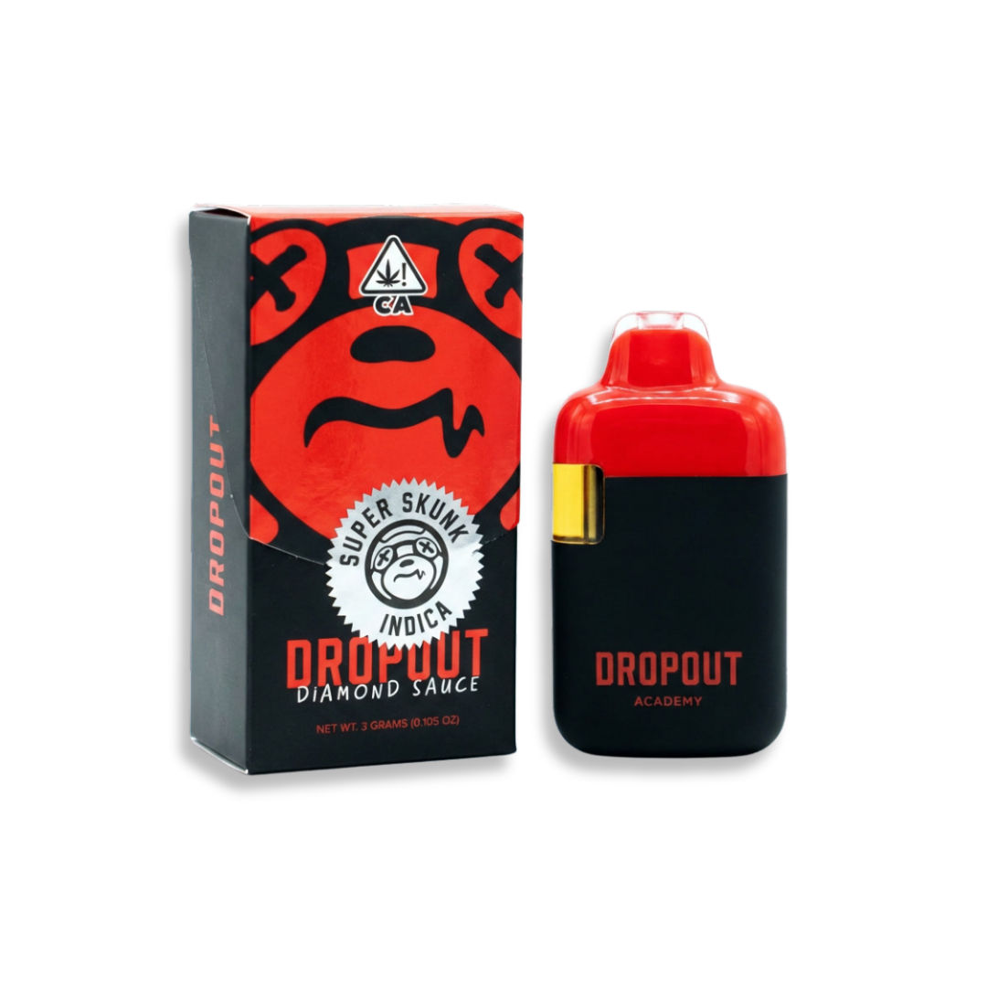 Dropout Diamond Sauce THCA Disposable 3g only at JJ's hemp Dispensary