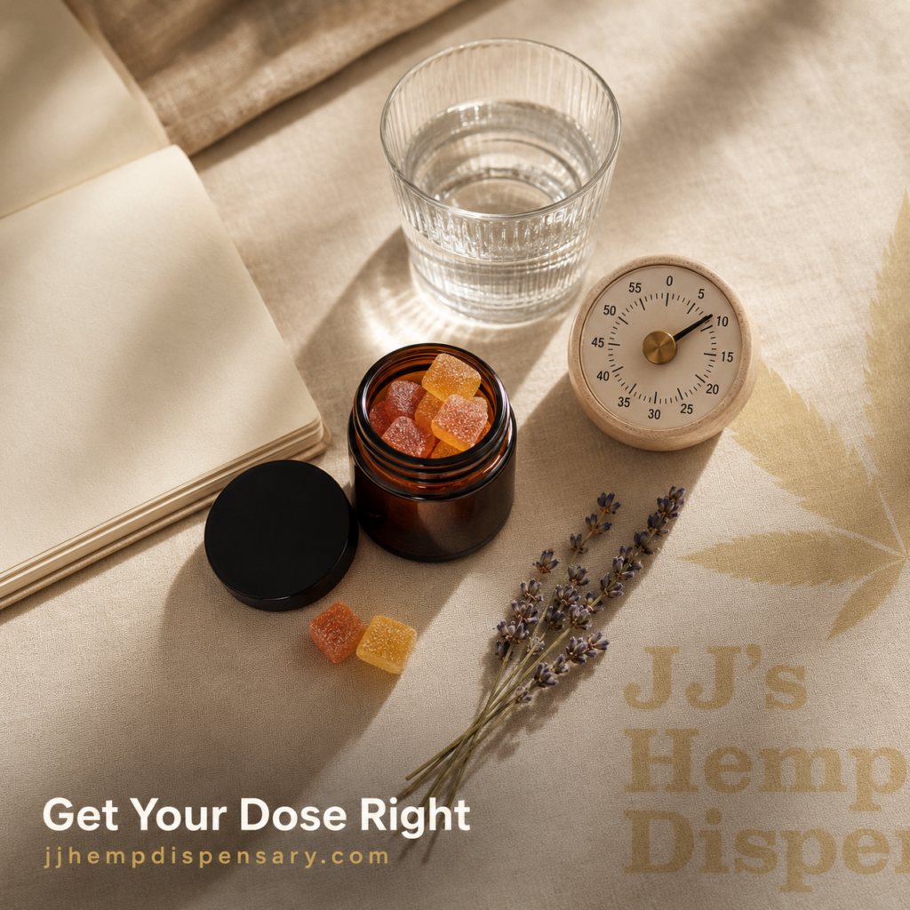 Cannabis edibles lifestyle at JJ's Hemp Dispensary